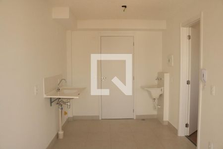 Sala e Cozinha Integrada de apartamento para alugar com 1 quarto, 26m² em Barra Funda, São Paulo