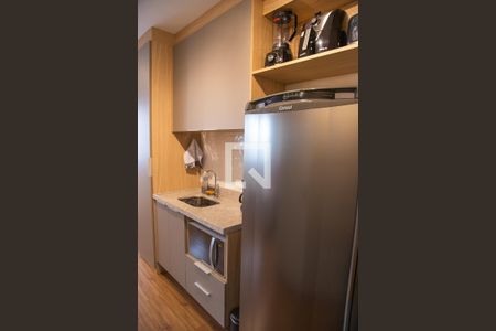 Cozinha de kitnet/studio à venda com 1 quarto, 25m² em Santo Amaro, São Paulo