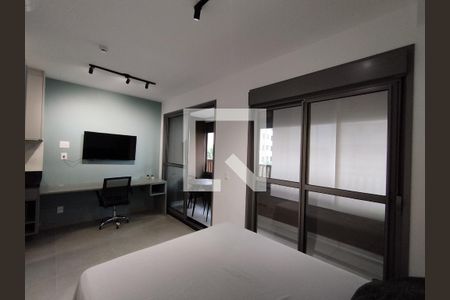 Sala/Cozinha de apartamento para alugar com 1 quarto, 33m² em Vila Gumercindo, São Paulo