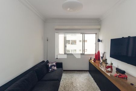 Sala de TV  de apartamento à venda com 3 quartos, 255m² em Higienópolis, São Paulo