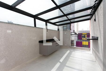 Área comum - Churrasqueira de apartamento para alugar com 1 quarto, 32m² em Tatuapé, São Paulo
