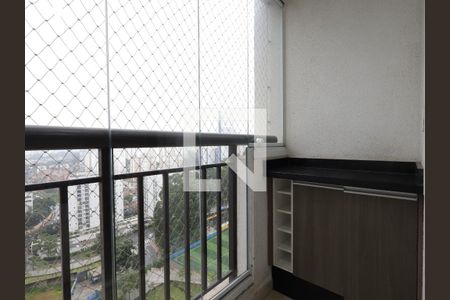 Varanda da Sala de apartamento para alugar com 2 quartos, 47m² em Vila Andrade, São Paulo