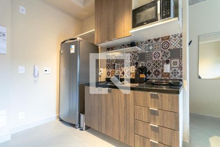 Cozinha de kitnet/studio à venda com 1 quarto, 30m² em Indianópolis, São Paulo