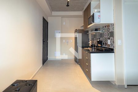 Cozinha de kitnet/studio à venda com 1 quarto, 30m² em Indianópolis, São Paulo
