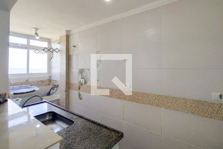 Cozinha de kitnet/studio para alugar com 1 quarto, 49m² em Guilhermina, Praia Grande