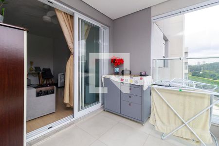 Sala - Varanda de apartamento à venda com 2 quartos, 61m² em Jardim Caravelas, São Paulo