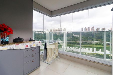 Sala - Varanda de apartamento à venda com 2 quartos, 61m² em Jardim Caravelas, São Paulo