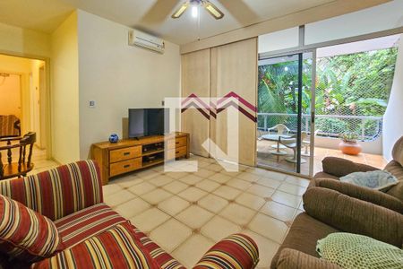 Sala de apartamento para alugar com 3 quartos, 110m² em Balneario Guarujá, Guarujá