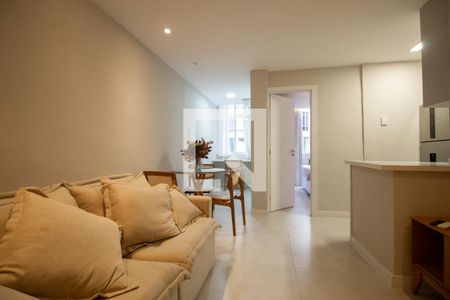 Sala/cozinha de apartamento para alugar com 1 quarto, 40m² em Copacabana, Rio de Janeiro
