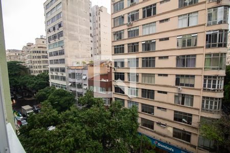Sala/cozinha - Vista de apartamento para alugar com 1 quarto, 40m² em Copacabana, Rio de Janeiro