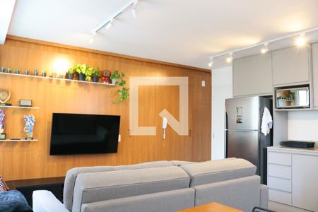 Sala de estar de apartamento à venda com 1 quarto, 34m² em Jardim Taquaral, São Paulo