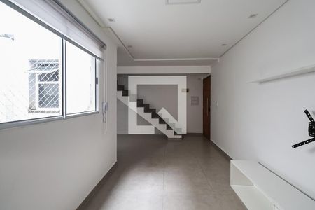 Sala de apartamento à venda com 2 quartos, 90m² em Campestre, Santo André