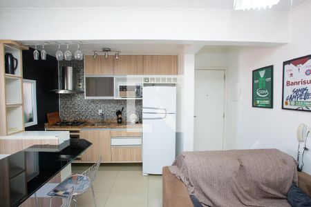 Sala/cozinha de apartamento para alugar com 2 quartos, 50m² em Fátima, Canoas
