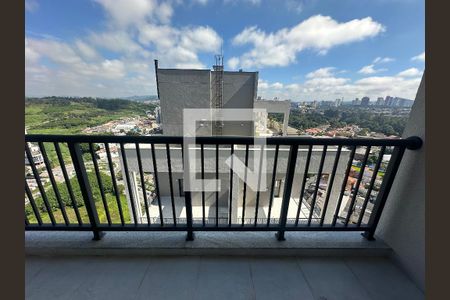 Vista da Sacada/Sala/Cozinha de apartamento à venda com 1 quarto, 48m² em Nova Aldeinha, Barueri