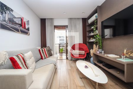 Sala de apartamento à venda com 1 quarto, 45m² em Jardim Paulista, São Paulo