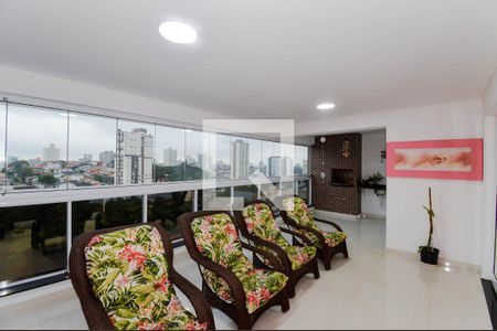 Varanda da Sala de apartamento à venda com 3 quartos, 163m² em Vila Rosalia, Guarulhos