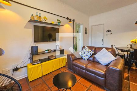 Sala de apartamento para alugar com 3 quartos, 90m² em Balneario Cidade Atlantica, Guarujá