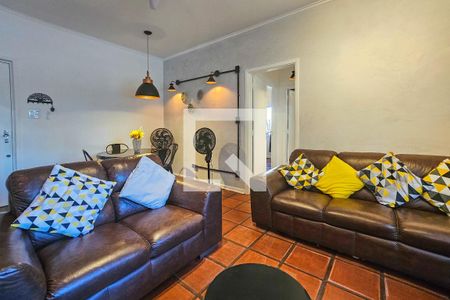 Sala de apartamento para alugar com 3 quartos, 90m² em Balneario Cidade Atlantica, Guarujá