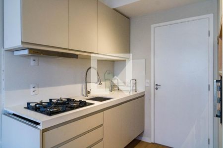 Cozinha de apartamento para alugar com 1 quarto, 25m² em Vila Nova das Belezas, São Paulo