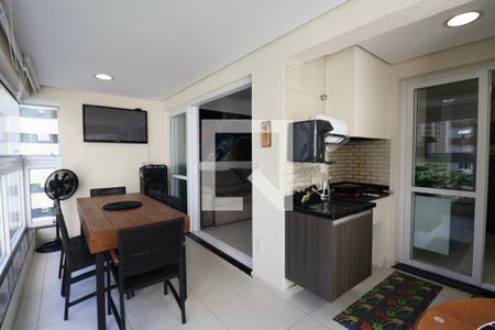 Varanda de apartamento para alugar com 3 quartos, 100m² em Centro, Guarujá