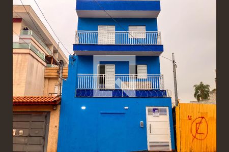 Fachada + Placa de apartamento à venda com 1 quarto, 30m² em Vila Guilhermina, São Paulo