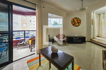 Sala de apartamento para alugar com 4 quartos, 164m² em Vila Alzira, Guarujá