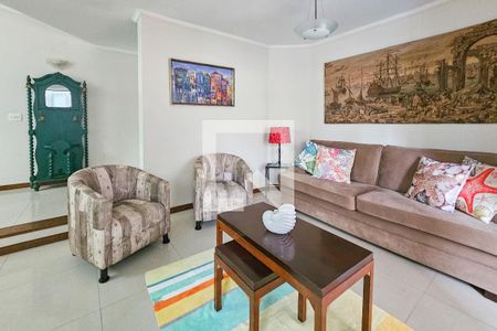 Sala de apartamento para alugar com 4 quartos, 164m² em Vila Alzira, Guarujá