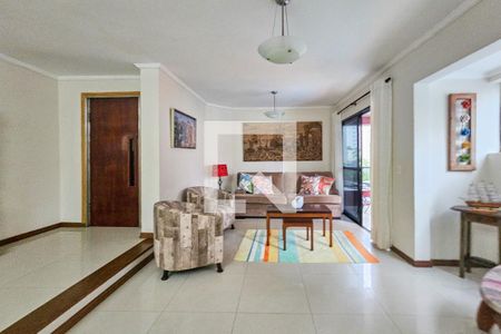 Sala de apartamento para alugar com 4 quartos, 164m² em Vila Alzira, Guarujá