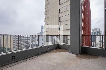 Varanda Sala/Cozinha de apartamento à venda com 3 quartos, 123m² em Cerqueira César, São Paulo