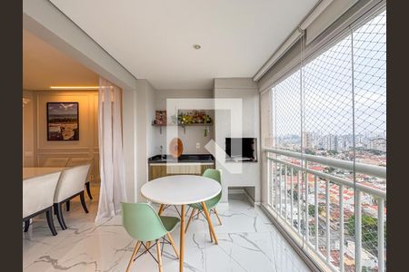 Varanda Gourmet de apartamento à venda com 3 quartos, 128m² em Nova Petrópolis, São Bernardo do Campo