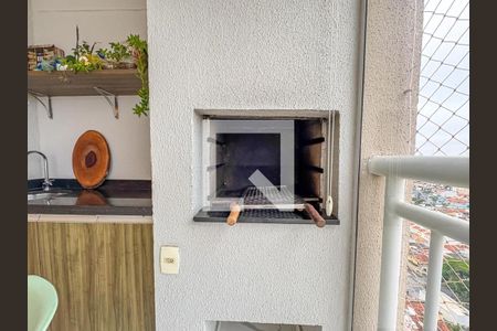 Varanda Gourmet de apartamento à venda com 3 quartos, 128m² em Nova Petrópolis, São Bernardo do Campo