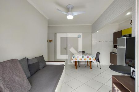 Sala de apartamento para alugar com 1 quarto, 50m² em Canto do Forte, Praia Grande