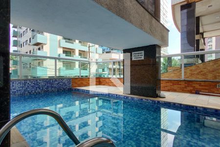 Área comum - Piscina de apartamento para alugar com 1 quarto, 50m² em Canto do Forte, Praia Grande