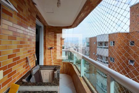 Sacada de apartamento para alugar com 1 quarto, 50m² em Canto do Forte, Praia Grande