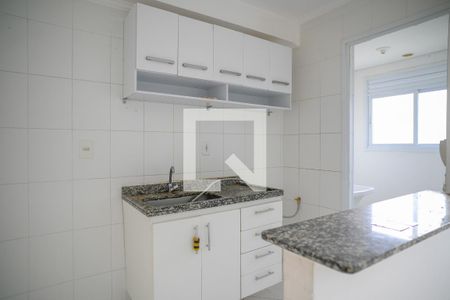 Cozinha de apartamento à venda com 2 quartos, 47m² em Vila Caraguata, São Paulo