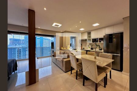 Sala de apartamento à venda com 1 quarto, 48m² em Vila Gertrudes, São Paulo