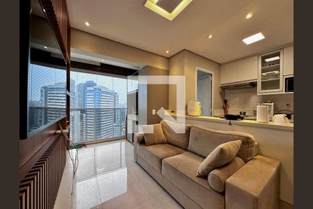 Sala de apartamento à venda com 1 quarto, 48m² em Vila Gertrudes, São Paulo
