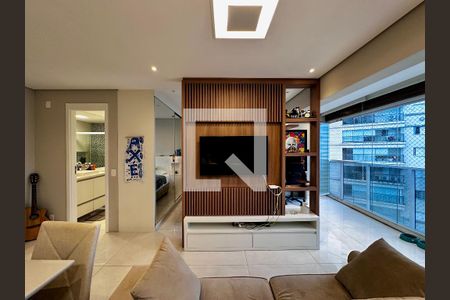 Sala de apartamento à venda com 1 quarto, 48m² em Vila Gertrudes, São Paulo