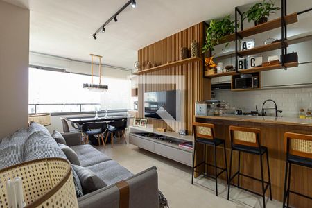Sala de apartamento à venda com 2 quartos, 69m² em Brooklin, São Paulo