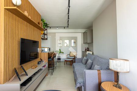 Sala de apartamento à venda com 2 quartos, 69m² em Brooklin, São Paulo