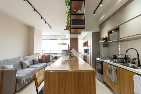 Sala de apartamento à venda com 2 quartos, 69m² em Brooklin, São Paulo