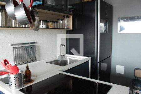 Cozinha de kitnet/studio à venda com 1 quarto, 29m² em República, São Paulo
