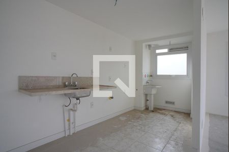 Cozinha  de apartamento à venda com 3 quartos, 92m² em São Sebastião, Porto Alegre
