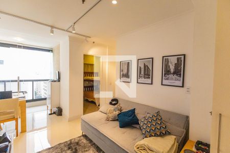 Sala/Cozinha de apartamento à venda com 2 quartos, 44m² em Campo Belo, São Paulo