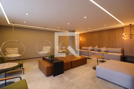 Área comum de kitnet/studio para alugar com 1 quarto, 28m² em Pinheiros, São Paulo
