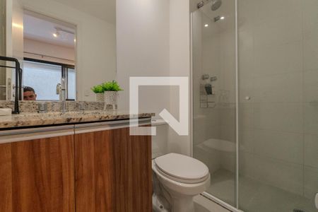 Banheiro de apartamento para alugar com 1 quarto, 30m² em Bela Vista, São Paulo