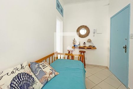 Sala de apartamento para alugar com 1 quarto, 40m² em Boqueirão, Santos
