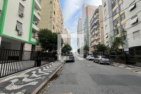 Vista da Rua de apartamento para alugar com 1 quarto, 40m² em Boqueirão, Santos