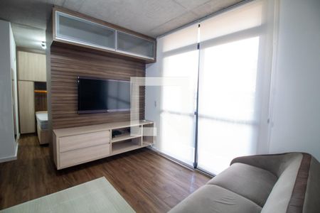 Sala de apartamento à venda com 1 quarto, 33m² em Santo Amaro, São Paulo