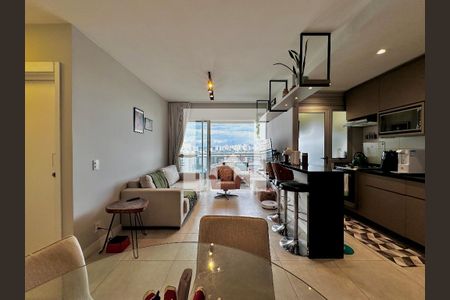 Sala de apartamento para alugar com 2 quartos, 72m² em Santo Amaro, São Paulo